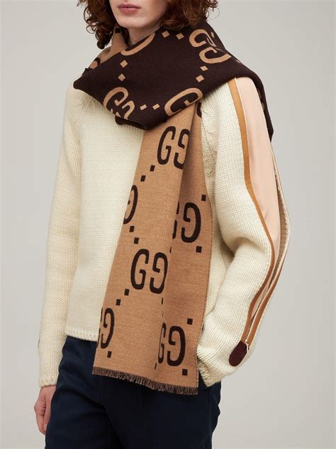 gucci jacquard|gucci jacquard wool scarf.